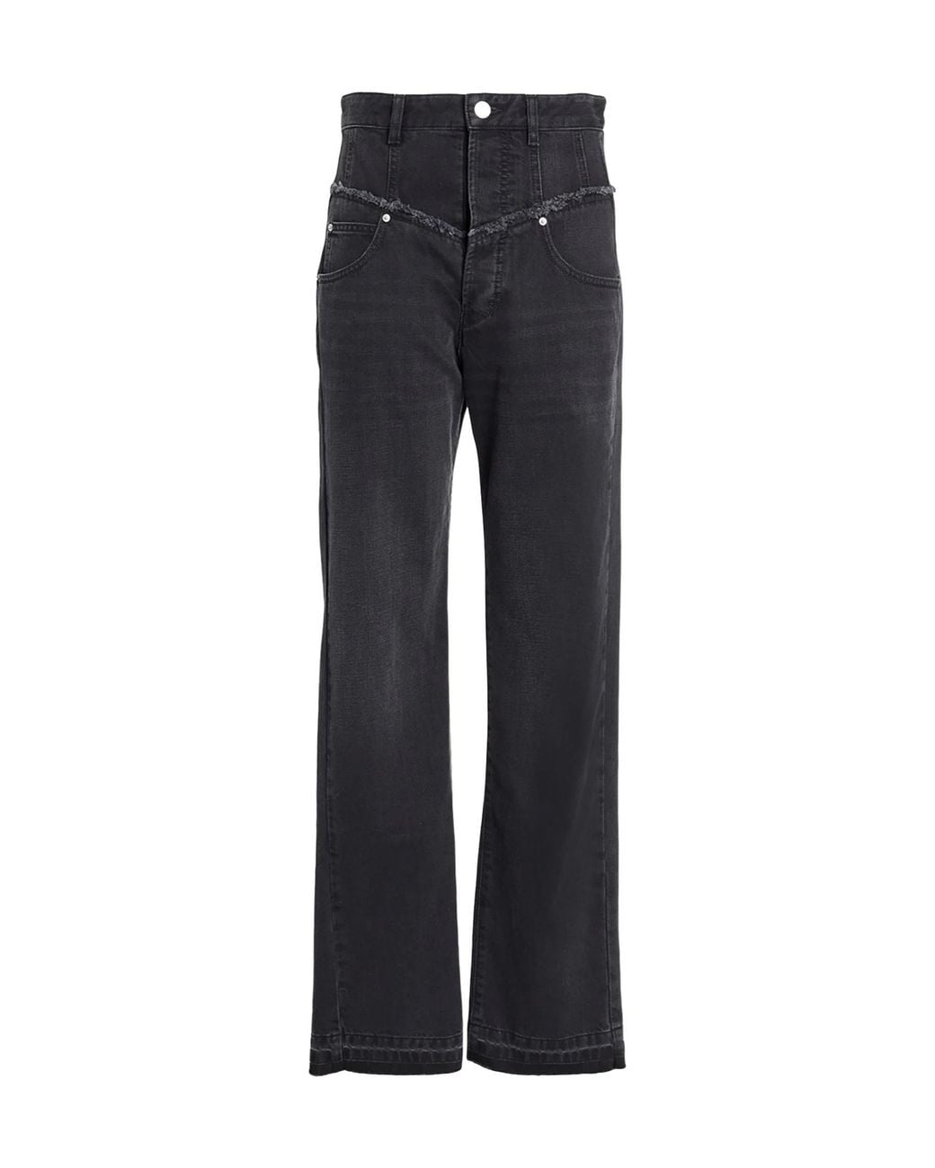 Isabel Marant Blue Straight-Leg Jeans