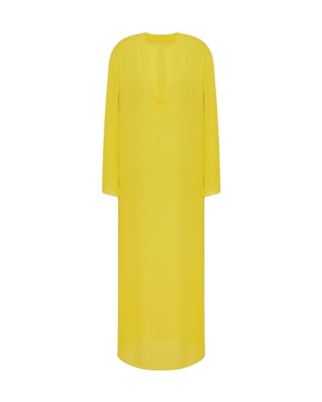 Valentino Yellow Slit-Detail Dress