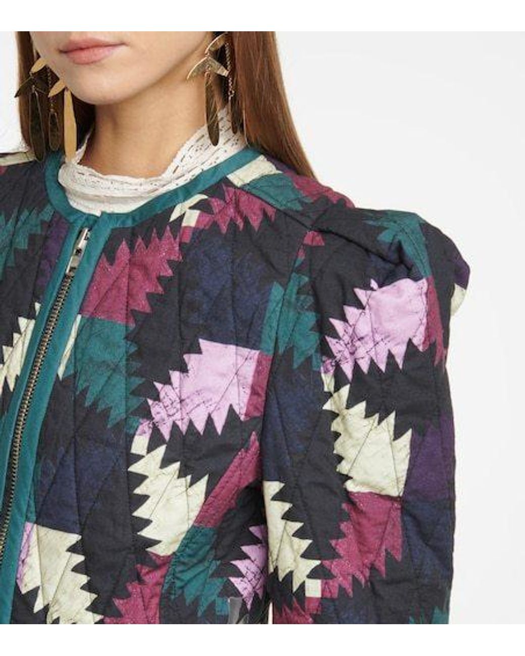 Isabel Marant Blue Hafileal Printed Cotton Jacket
