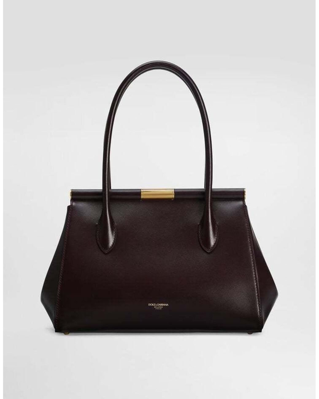 Dolce & Gabbana Black Marlene Turn-Lock Fastened Handbag