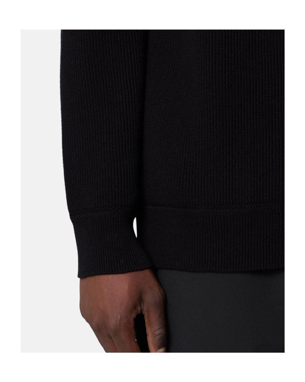 Stone Island Black Regular-Fit Half-Zip Jumper for men