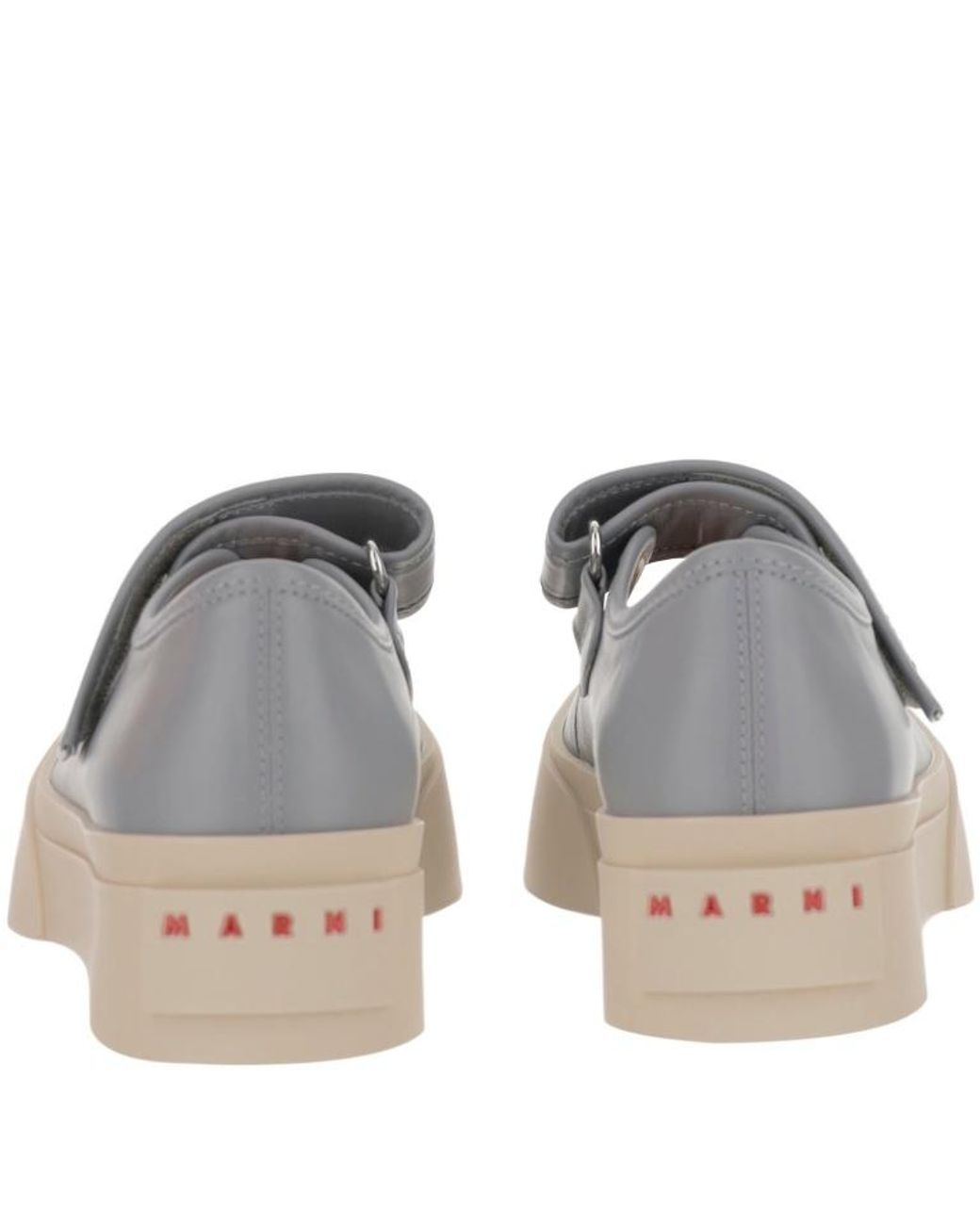 Marni Brown Mary Jane Round-Toe Sneakers