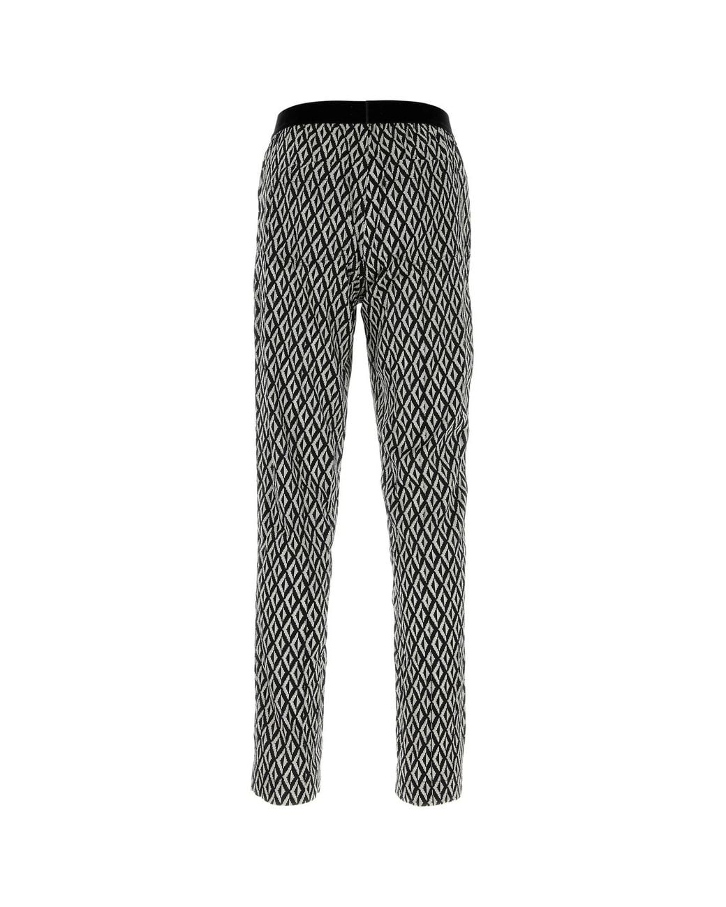 Tom Ford Gray Logo Detail Printed Trousers for men