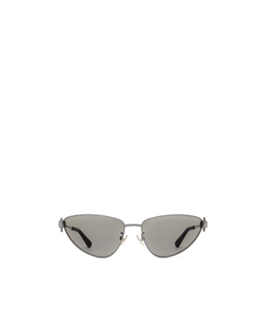 Bottega Veneta White Eyewear Cat-Eye Frame Sunglasses