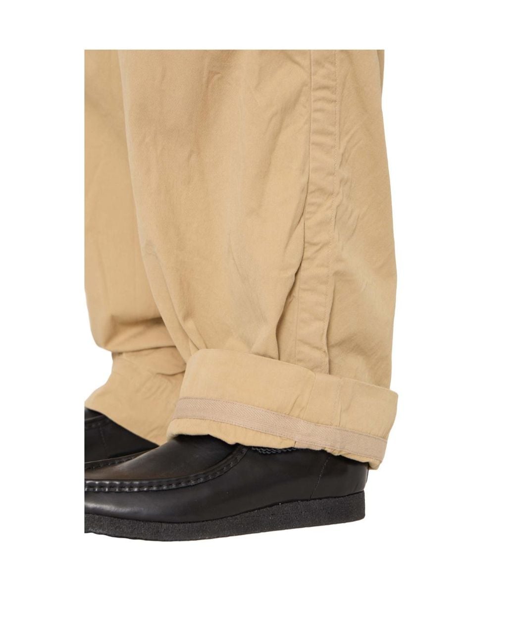 Kolor Natural Casual Trousers With Belt Loops for men