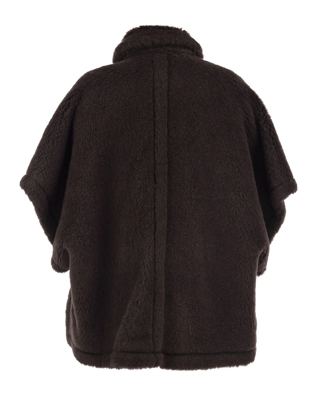 Max Mara Black Teddy Cape