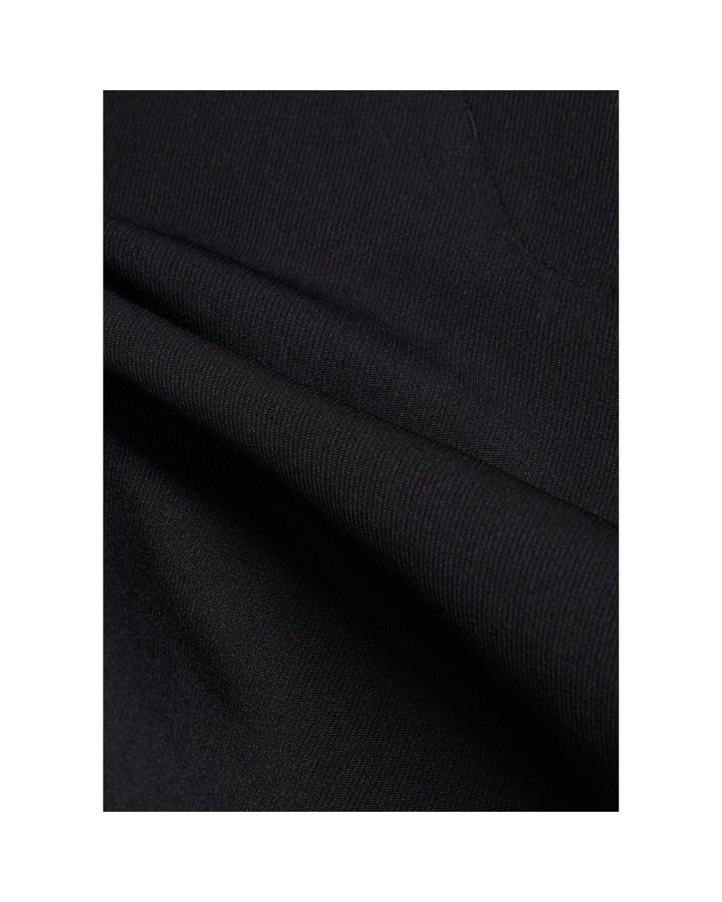 Jonathan Simkhai Black High-Waisted Flared Casual Trousers