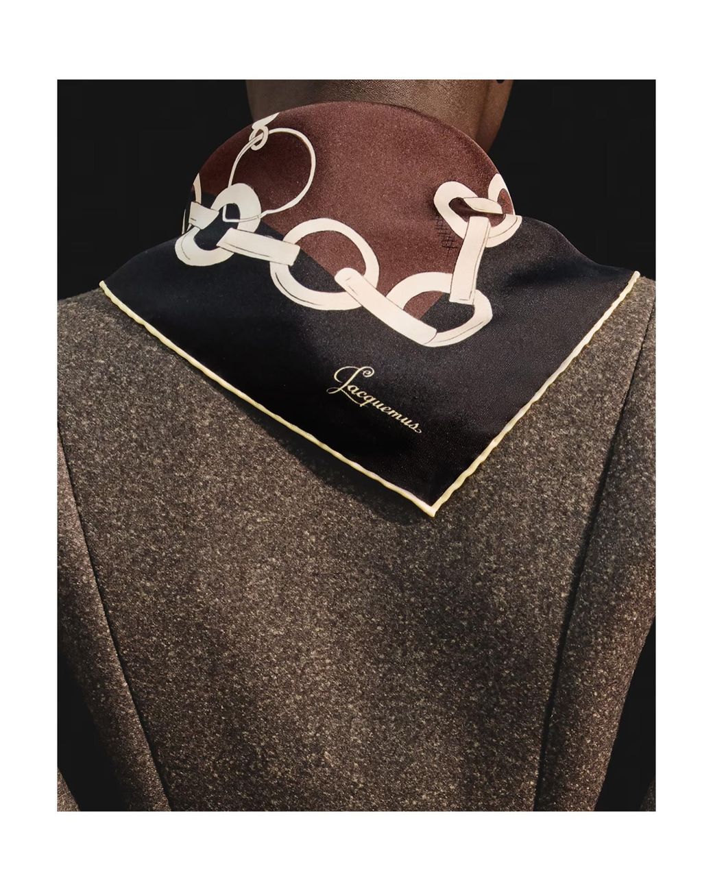 Jacquemus Black The Pampille Scarf