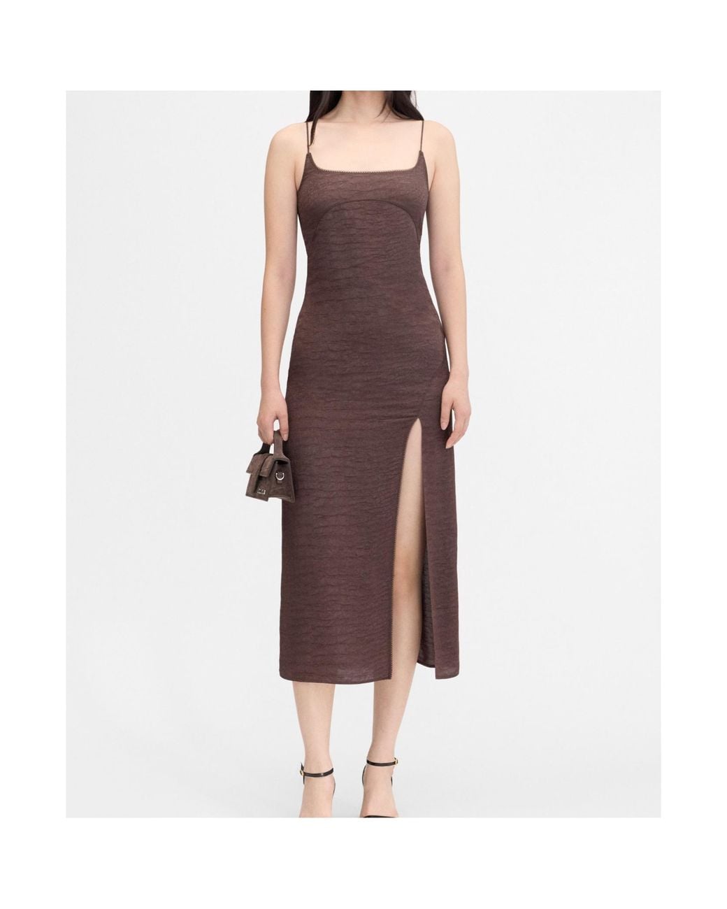 Jacquemus Brown Sling Dress