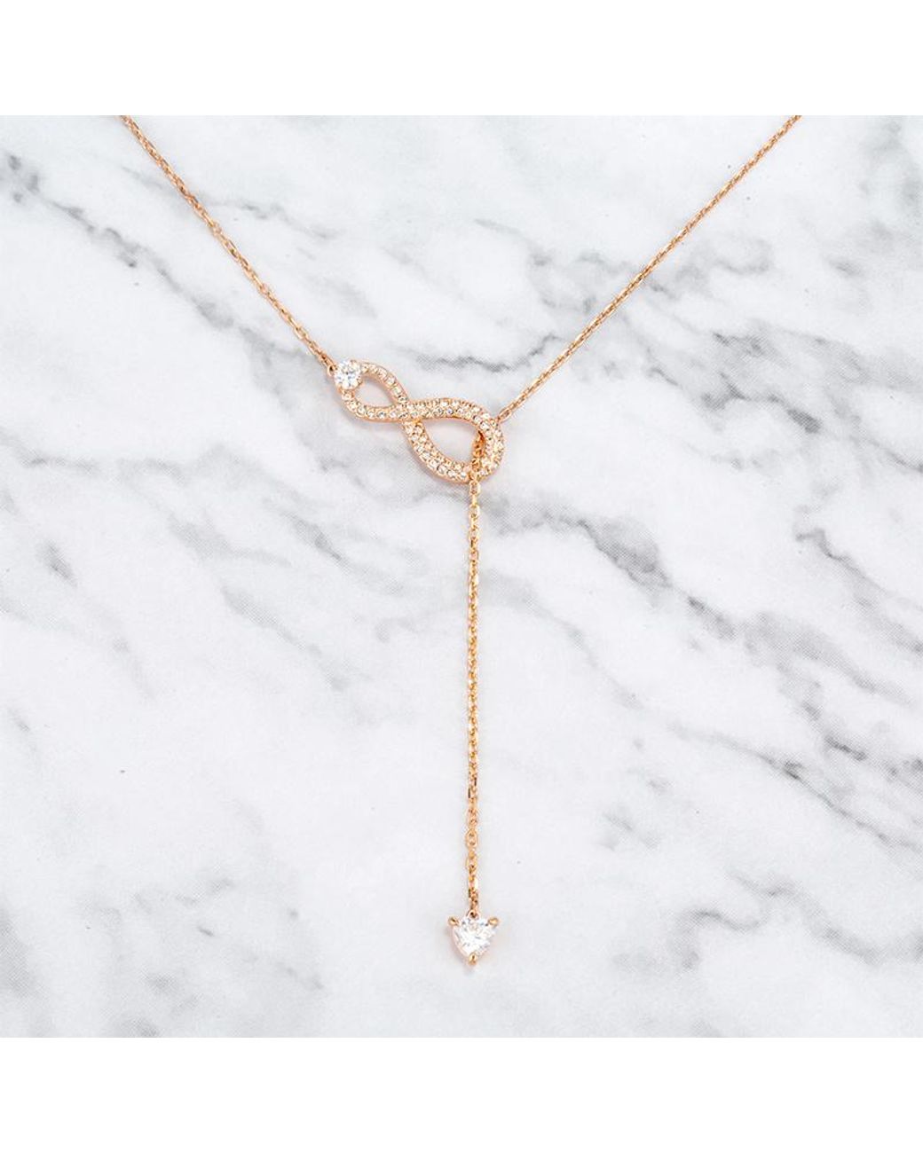 Swarovski White Infinity Symbol Necklace