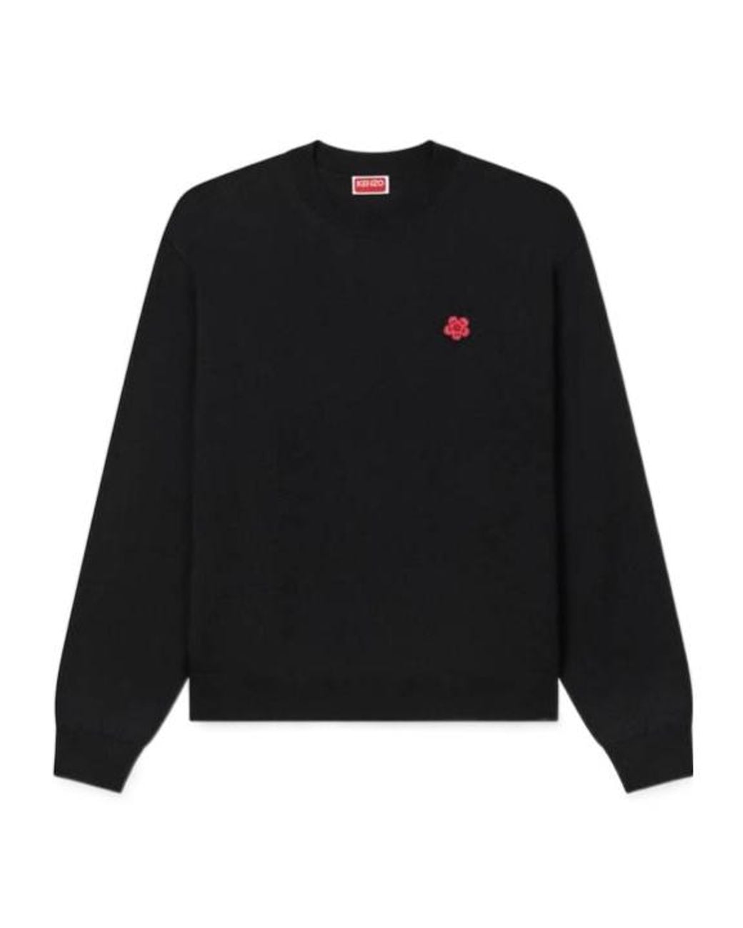 KENZO Black Boke Flower Embroidered Jumper