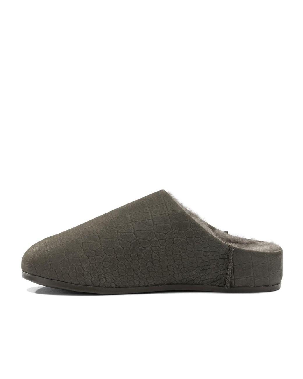 Ugg Brown Elea Embossed Slip-On Slides
