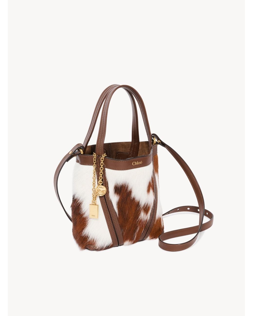 Chloé Brown Small Chloé Spin Tote Bag