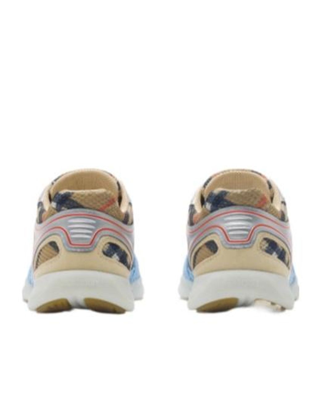 Burberry Blue Check Matrix Sport Sneakers
