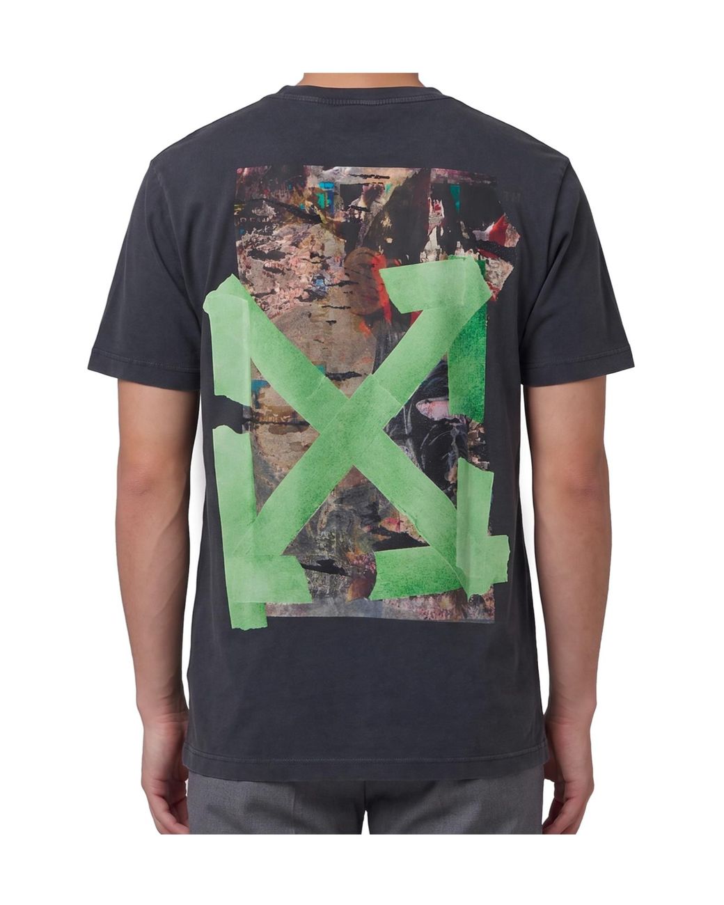 Off-White c/o Virgil Abloh Black Bacco Arrow Skate Crewneck T-Shirt for men