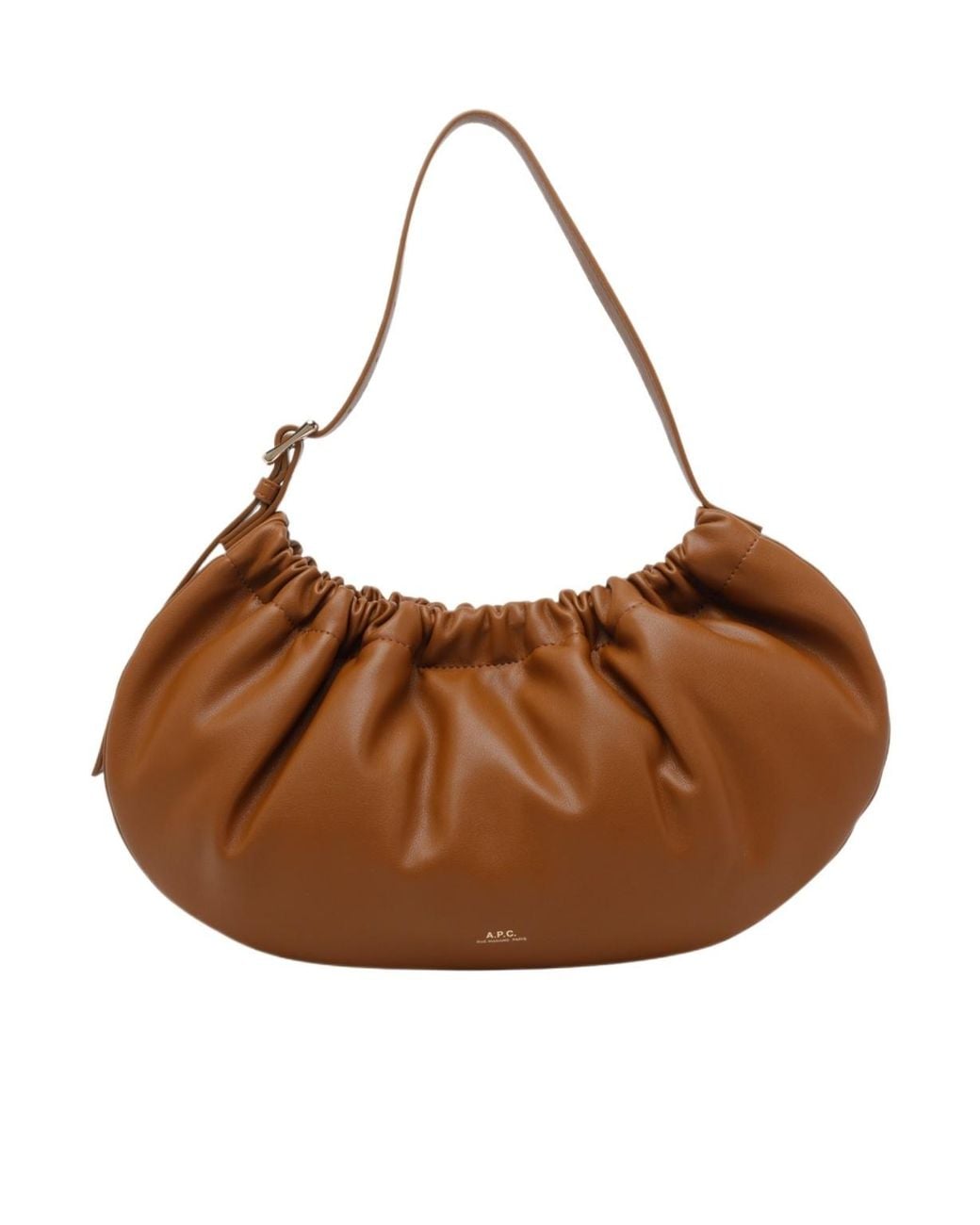 A.P.C. Brown Logo Detailed Clutch Bag