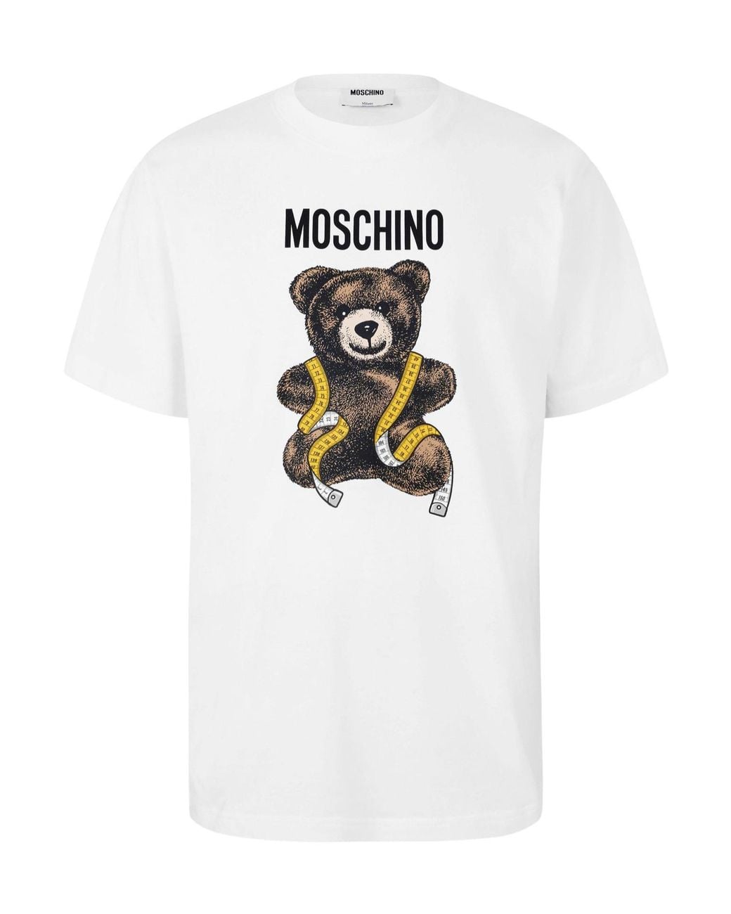 Moschino White Crewneck Shortsleeve Tshirt for men