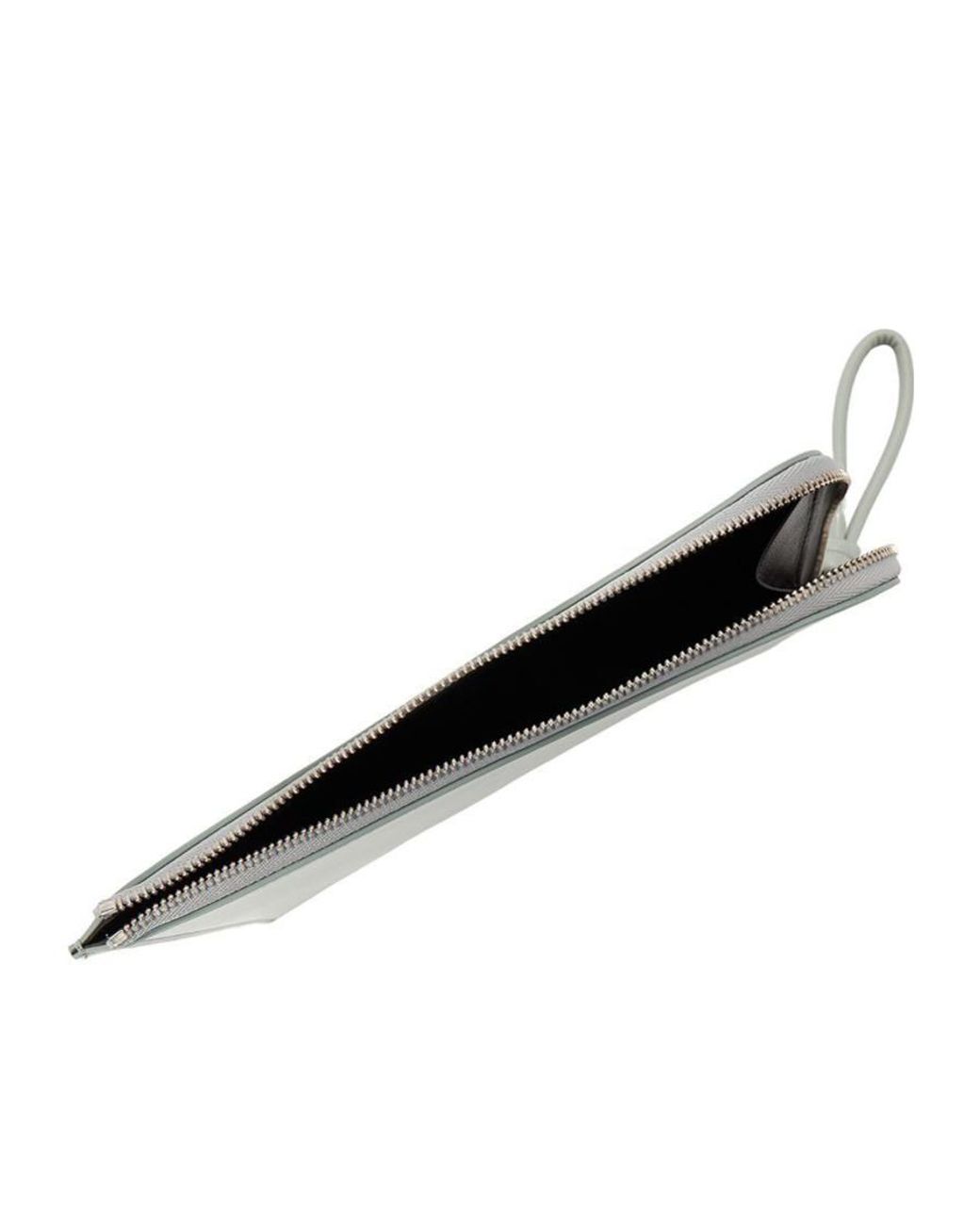 Jil Sander Natural Zipper Clutch