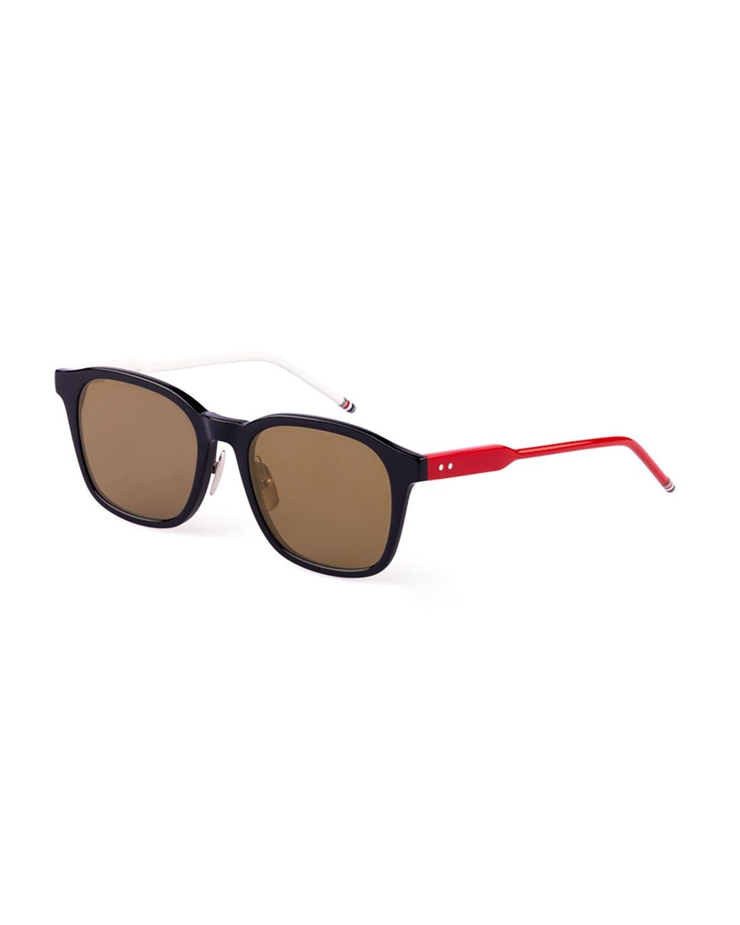 Thom Browne Metallic Eyewear Rectangle Frame Sunglasses for men