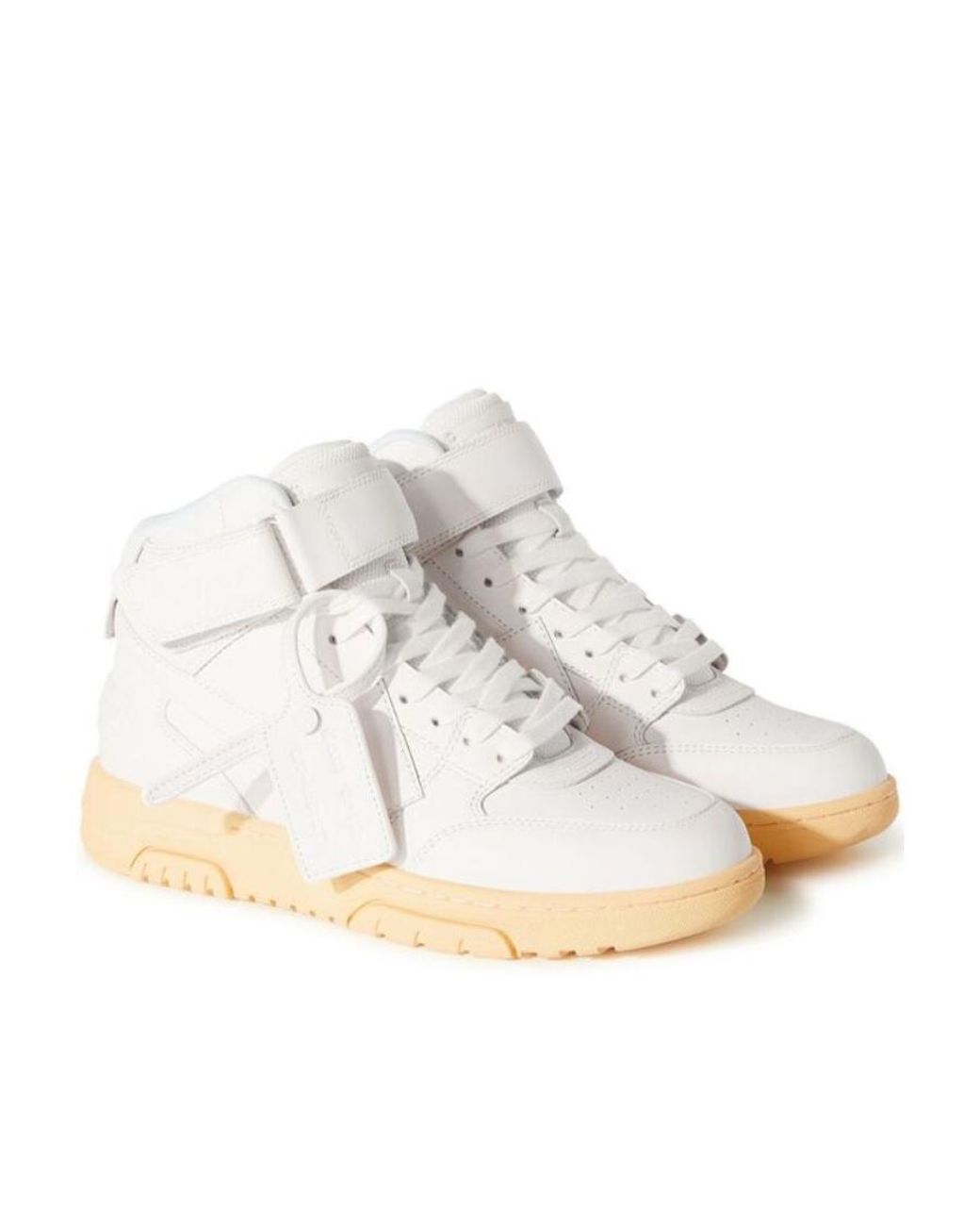 Off-White c/o Virgil Abloh White Out Of Office Mid-Top Sneakers
