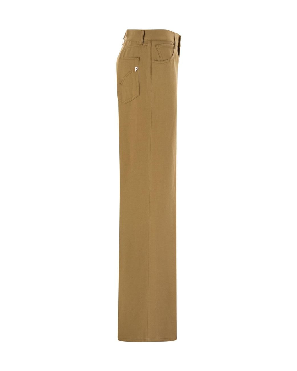 Dondup Natural Amber Wide-Leg Trousers