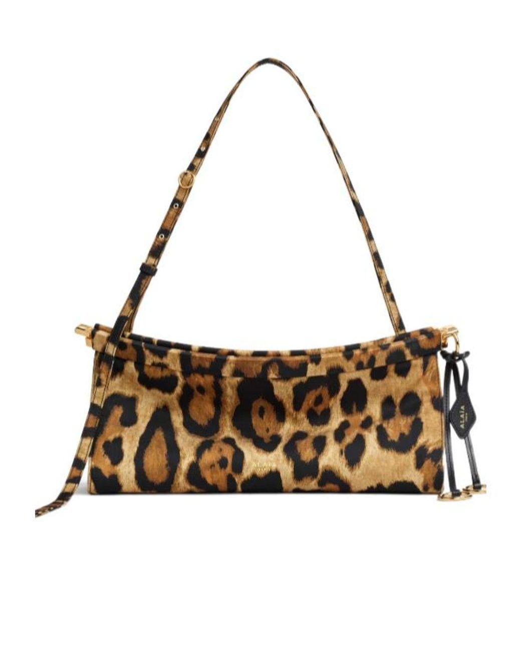 Alaïa Brown Alaïa Le Click East West Medium Shoulder Bag