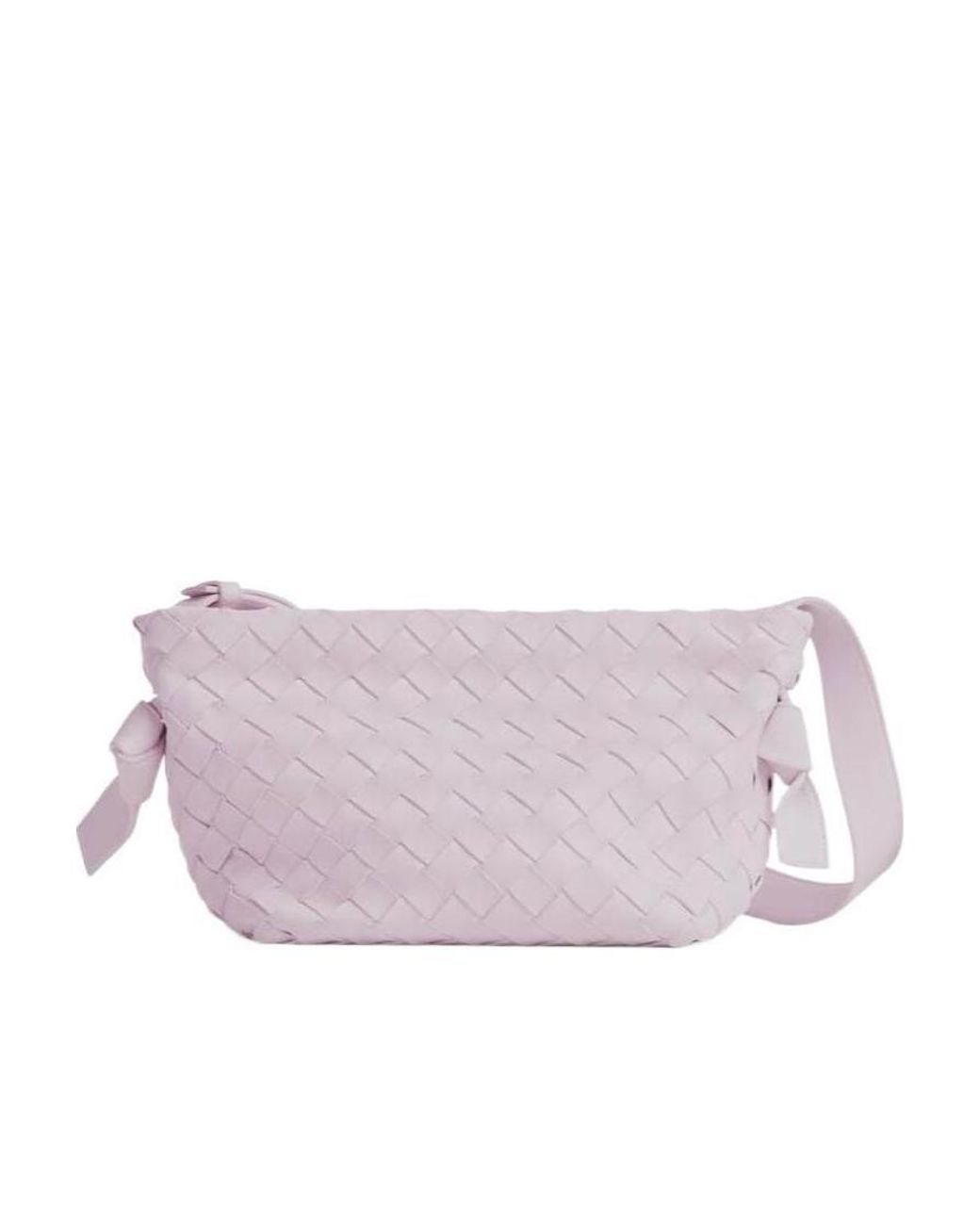 Bottega Veneta Purple Tie Intrecciato Snap-Locked Shoulder Bag