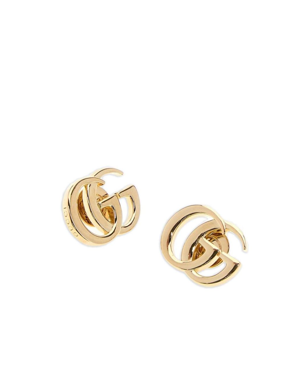 Gucci Metallic Gg Marmont Stud Earrings