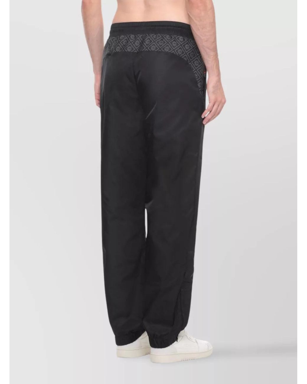 Casablanca Black Logo-Patch Track Pants for men
