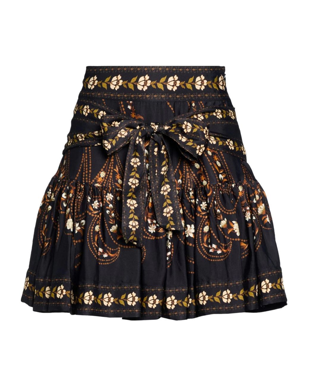 Farm Rio Black Mini Skirt Viscose
