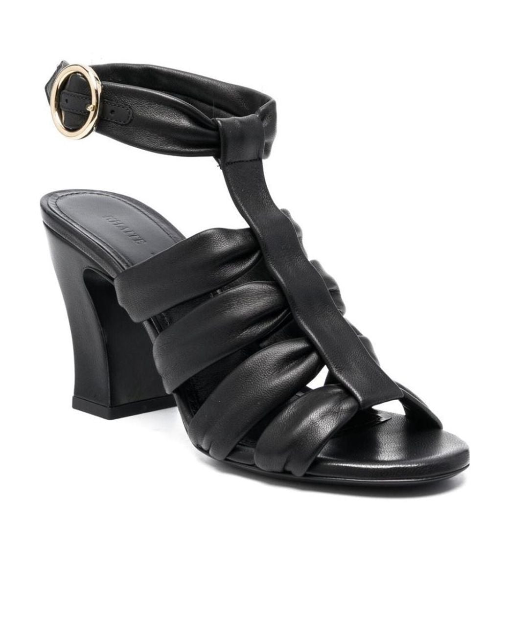 Khaite Black The Perth 85Mm Sandals