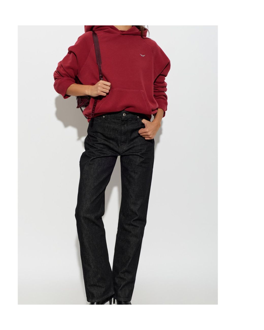 Zadig & Voltaire Red Georgy Embellished Hoodie