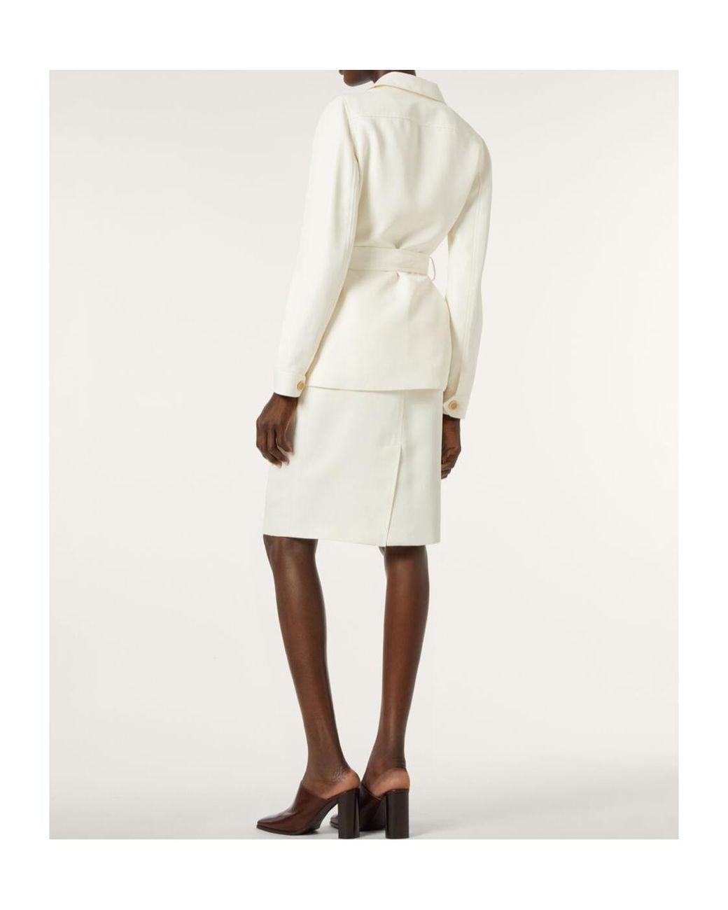 Loro Piana White Emilia Skirt