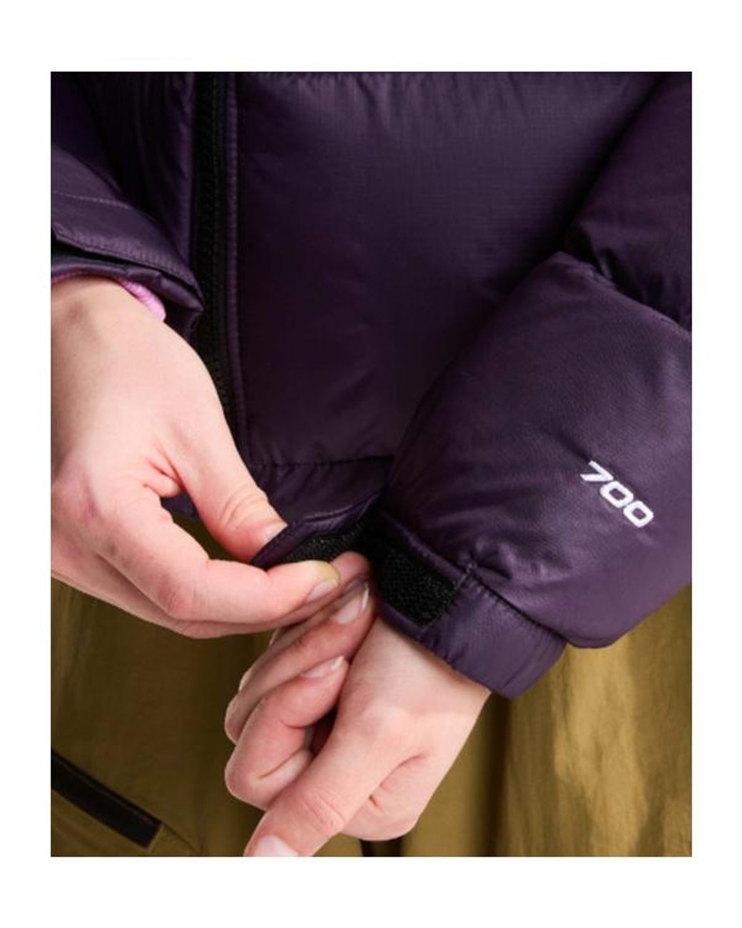 The North Face Purple Zip Padded Jacket