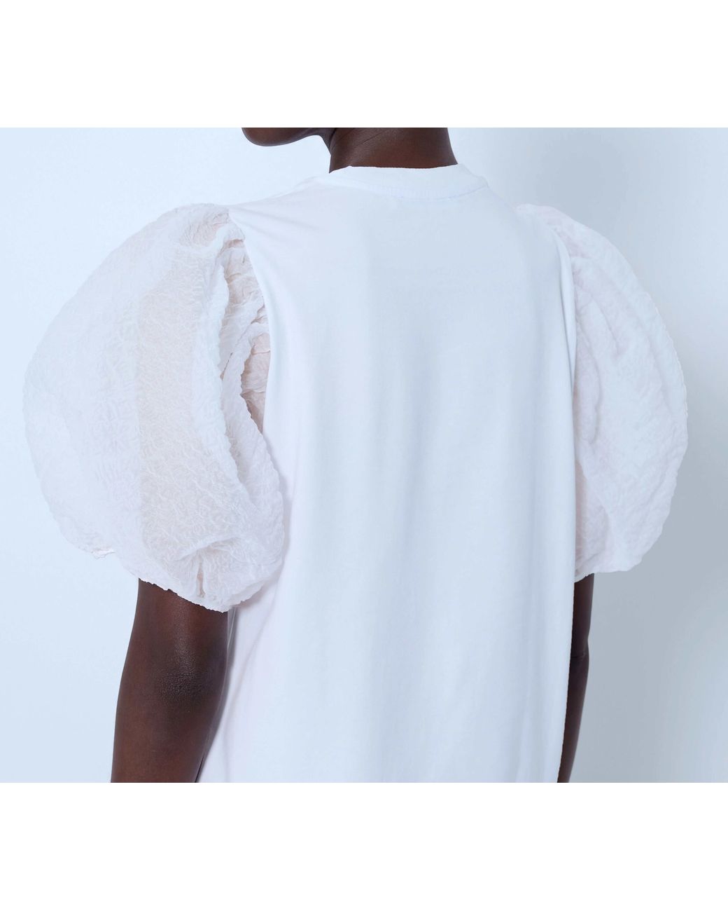 CECILIE BAHNSEN White Short-Sleeved Top
