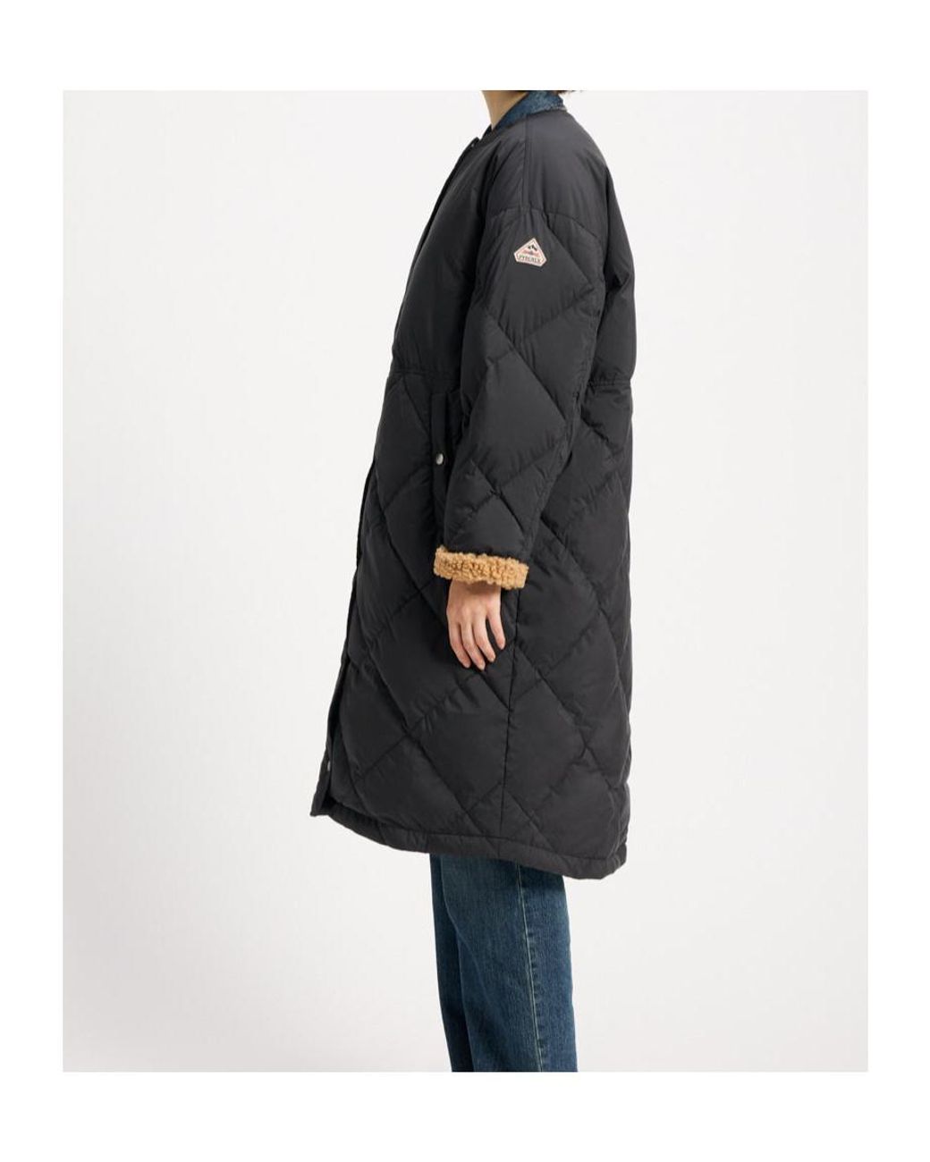 Pyrenex Black Blossom Long-Sleeved Down Jacket