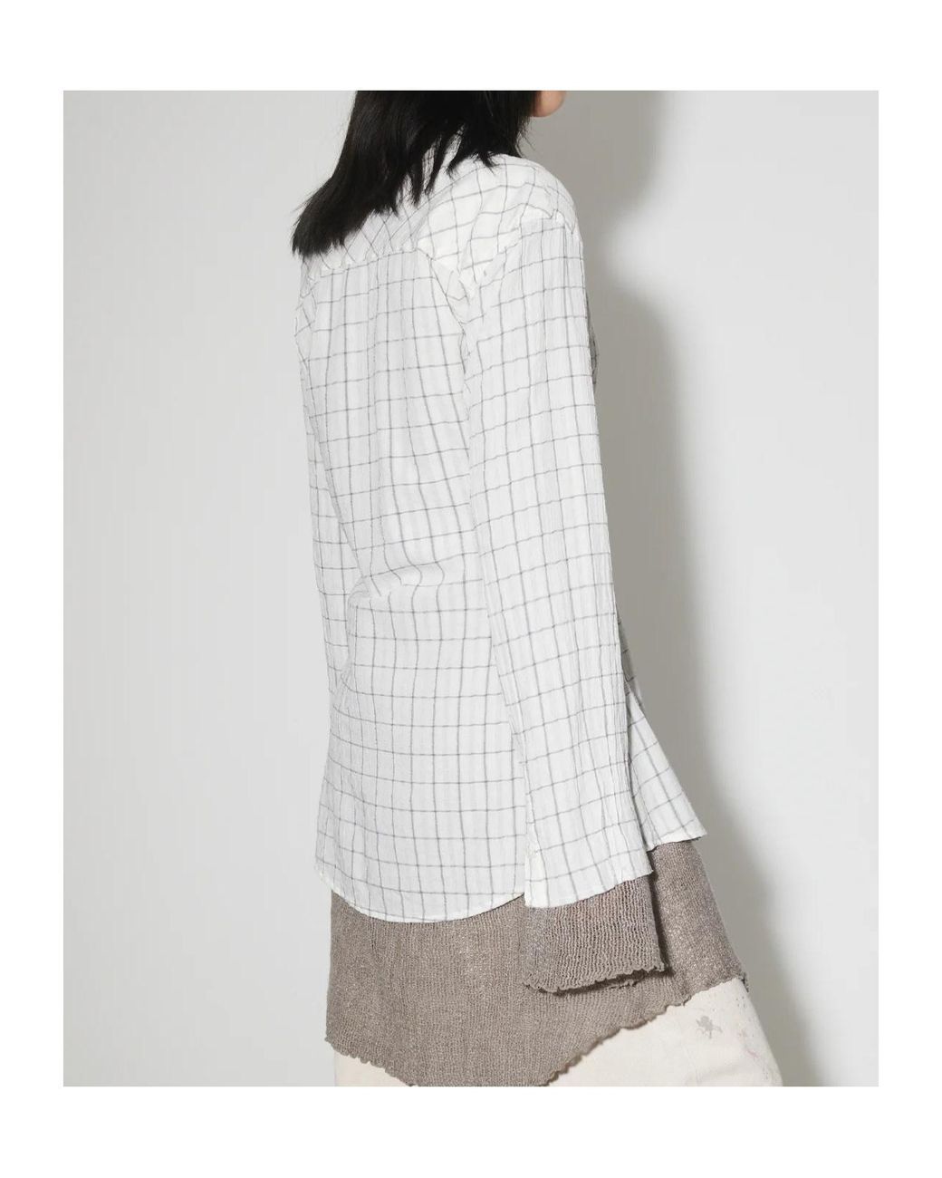 Our Legacy White Checkered Shirt