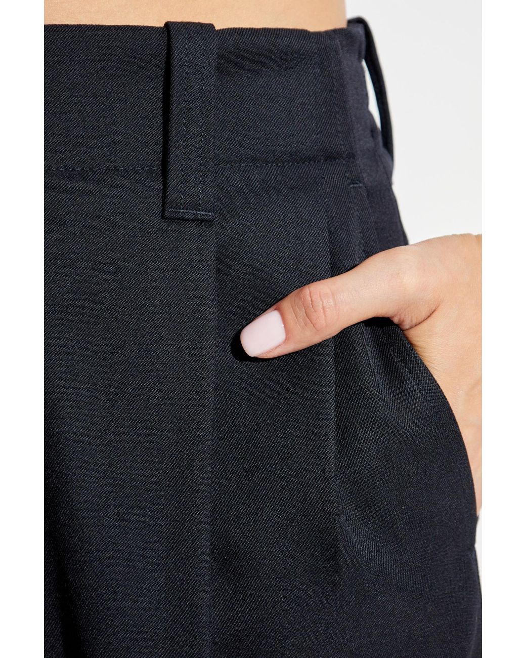 Golden Goose Deluxe Brand Blue High Waist Tapered Tailored Trousers