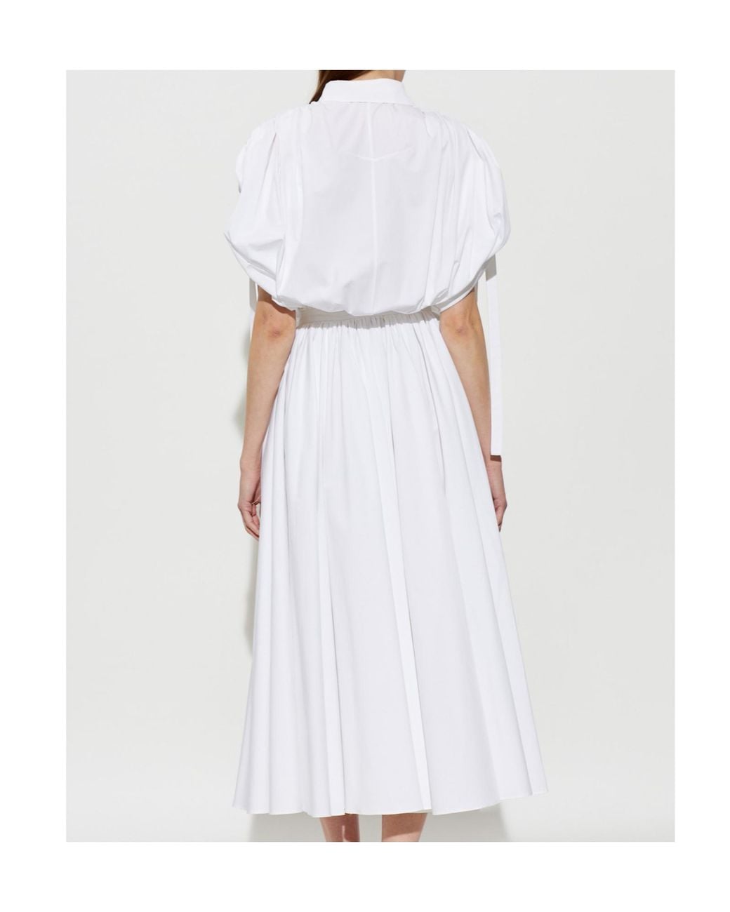 Givenchy White Draped Midi Dress
