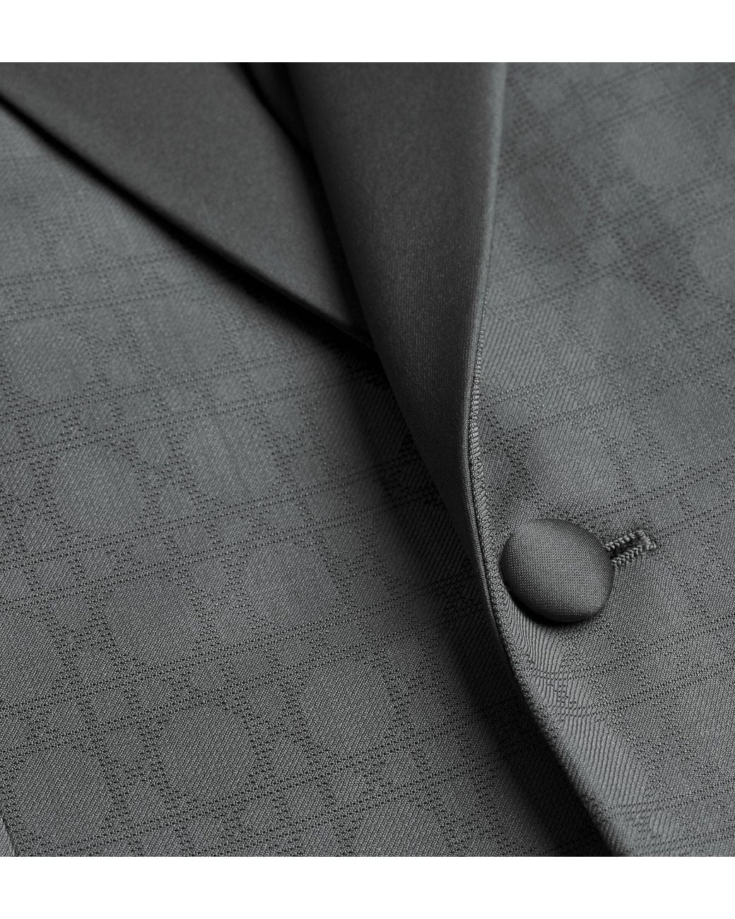 Dior Gray Long-Sleeved Suit Jacket Set for men