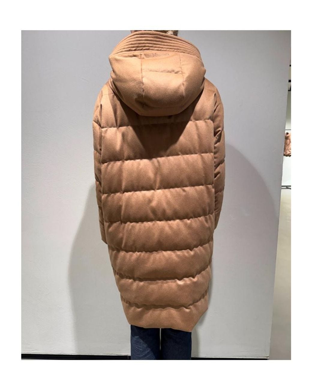 Max Mara Natural Long-Sleeved Cotton-Padded Jacket