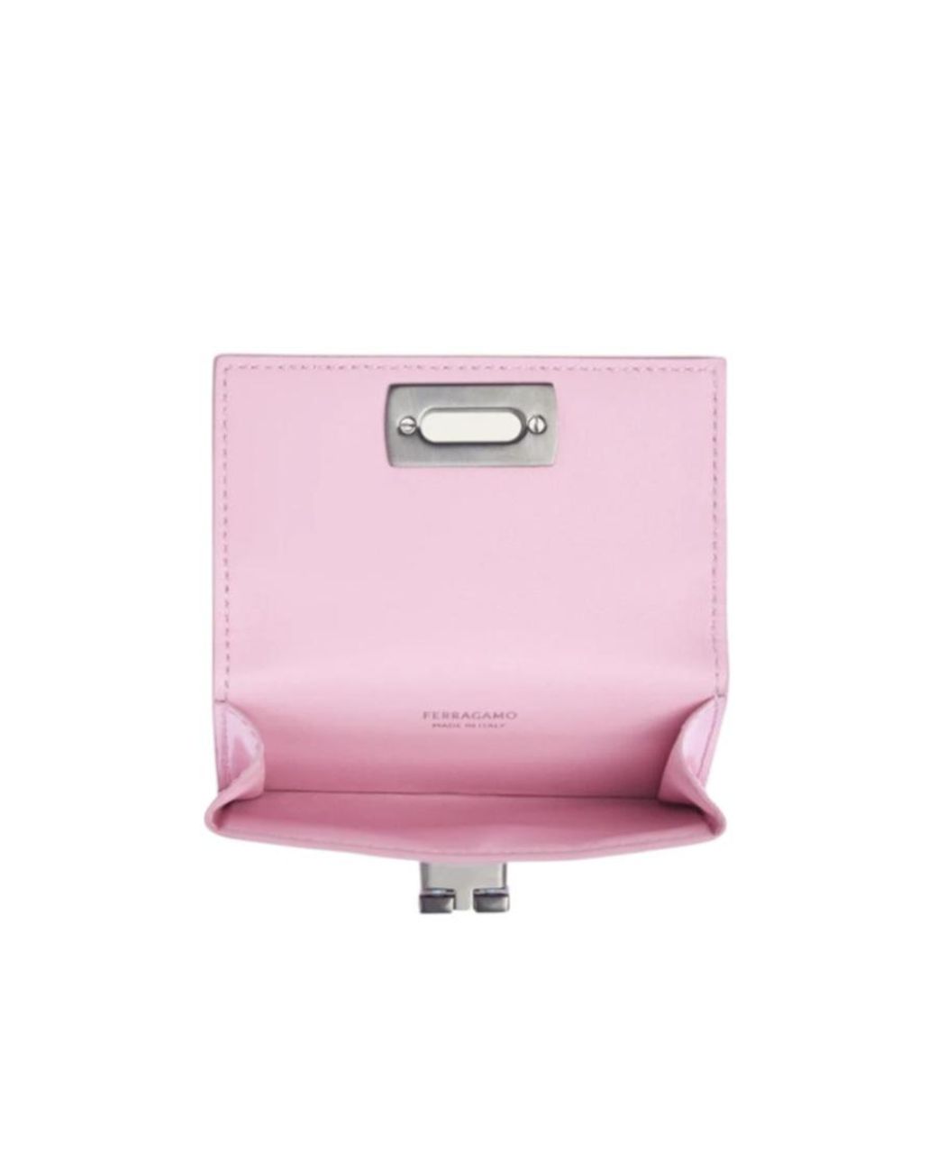 Ferragamo Pink Ferragamo Gancini Clasp Credit Card Holder