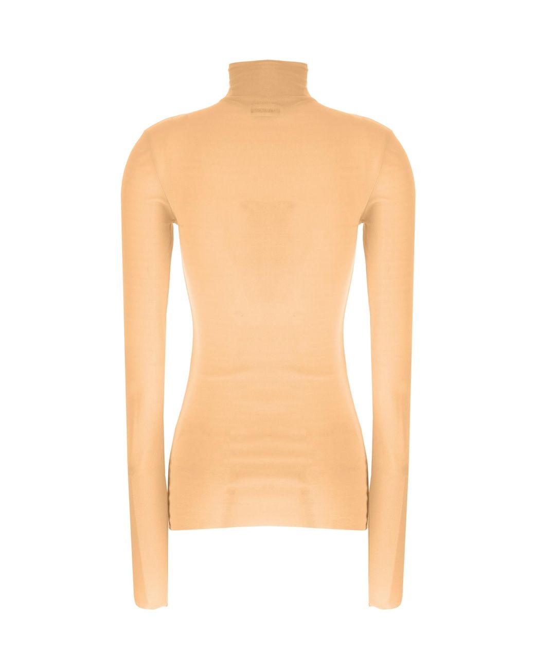 Jil Sander White Long-Sleeved Turtleneck Top