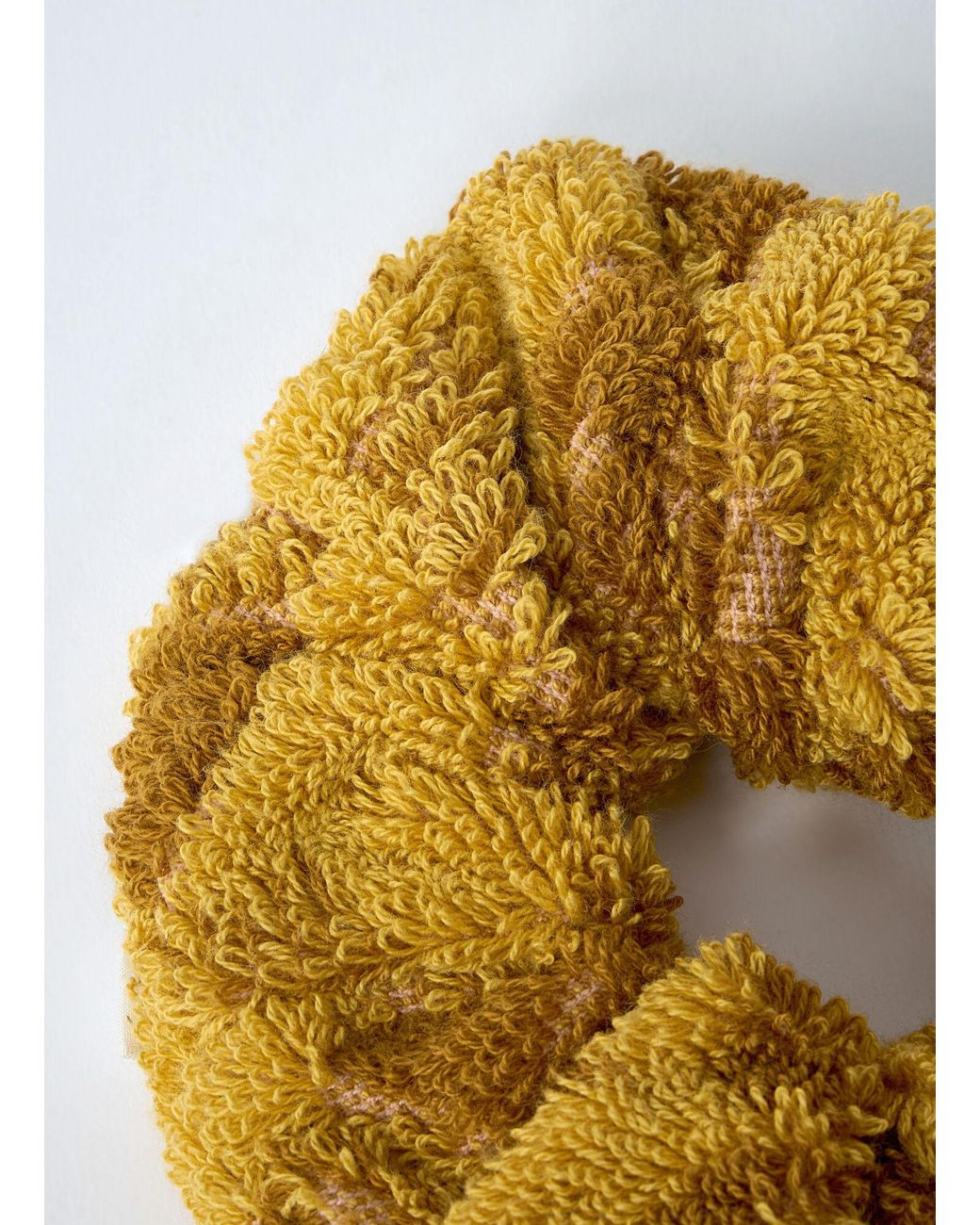 Chloé Metallic Chloé Logo Engraved Terry Scrunchie