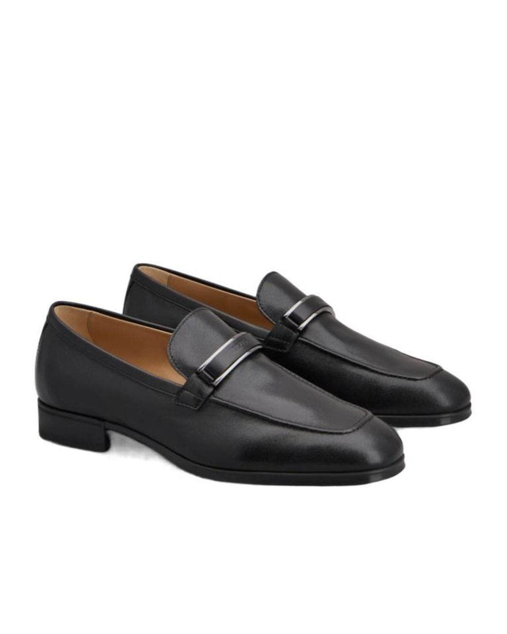Tod's Black Logo Debossed Loafers for men