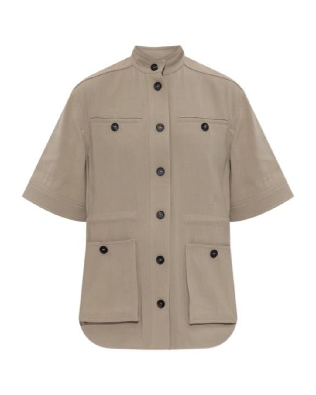 Ferragamo Gray Saharan Jacket
