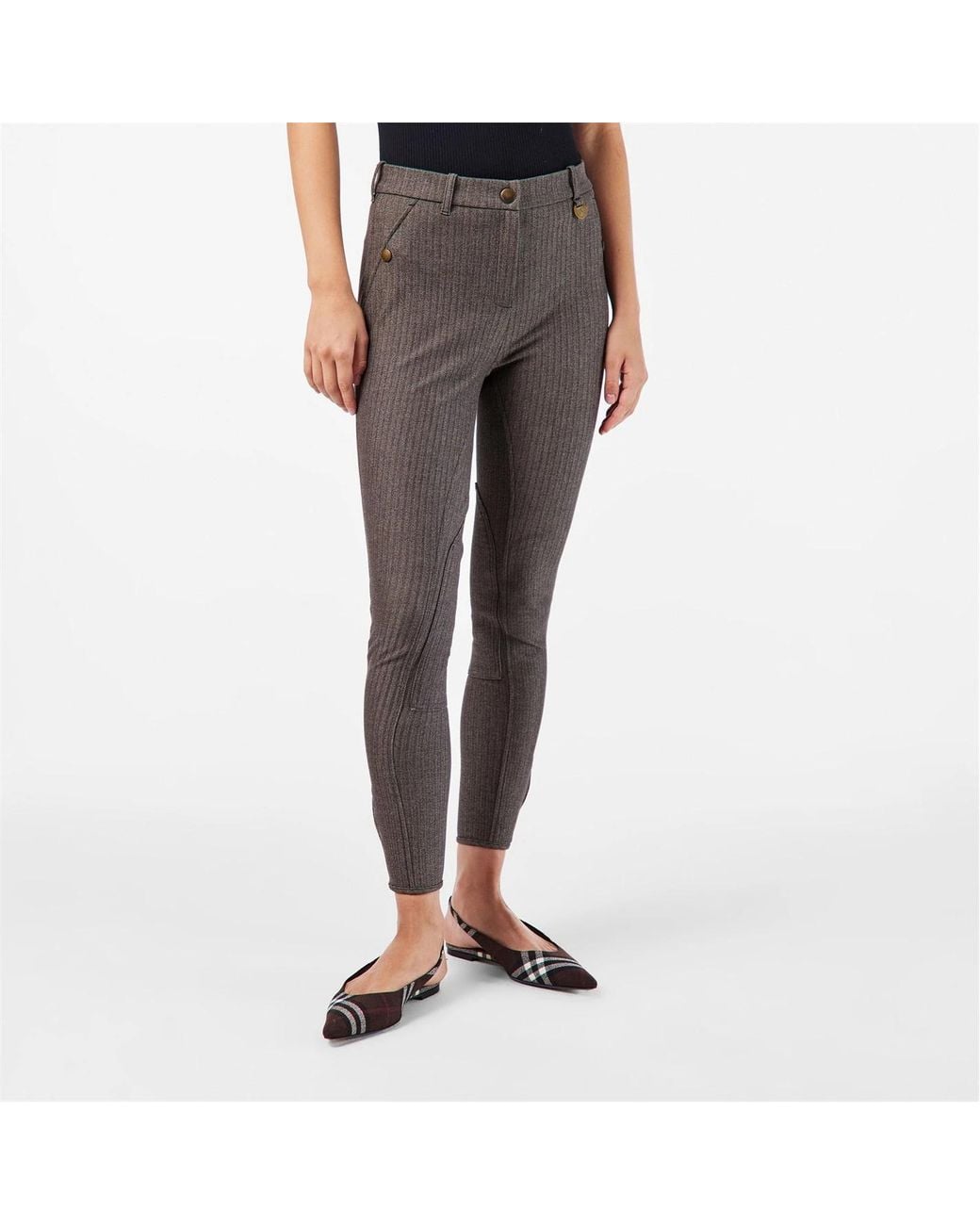 Burberry Gray Slim Fit Trouser