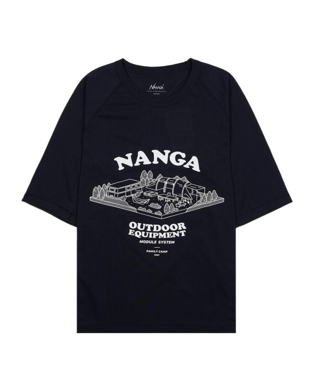 NANGA Blue Dry Mix T-Shirt for men