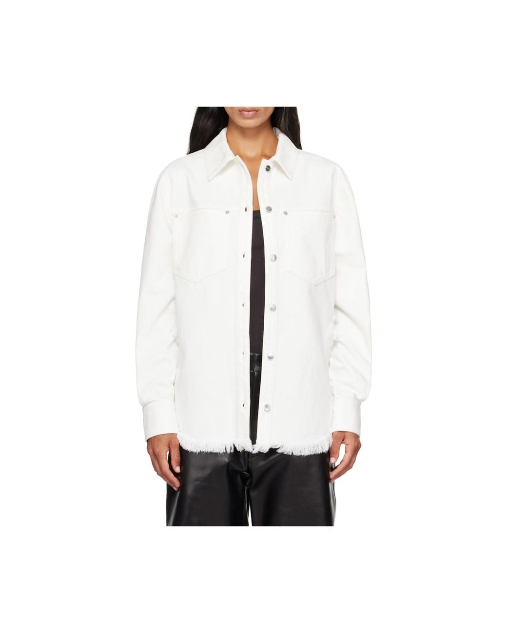 Ferragamo White Denim Blouson