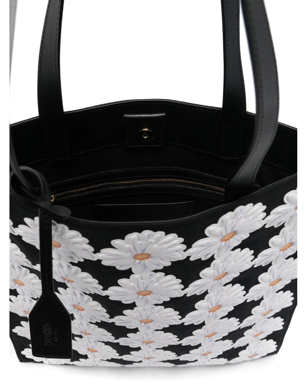 Moschino White Daisy Tote